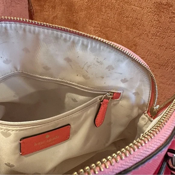 Kate Spade Payton Medium Dome Satchel in Garden Pink Saffiano Leather - Picture 8 of 14